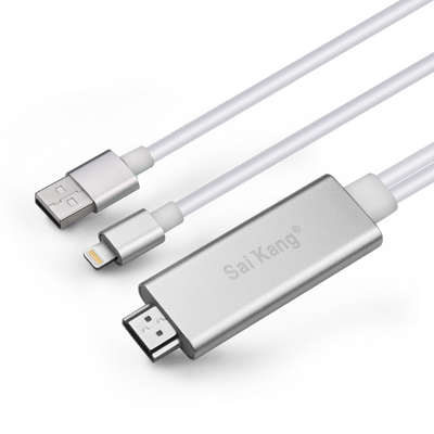 手机连接电视lightning转hdmi苹果ipad同屏外接显示器转接投影仪