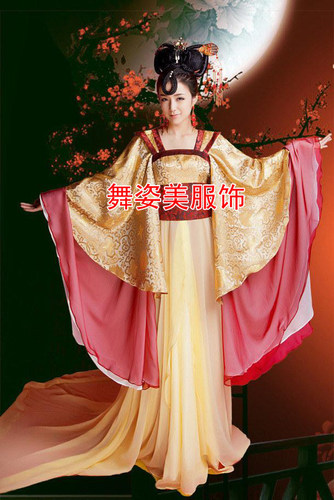 古装公主贵妃古筝乐拍摄齐胸襦裙