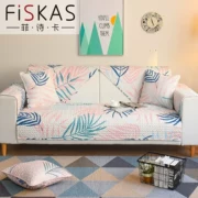 Fisika kết hợp đệm sofa vải đơn giản bốn mùa vải cotton phổ biến khăn vải rắn đệm chống trượt - Ghế đệm / đệm Sofa