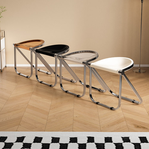 中古折叠凳子透明亚克力凳