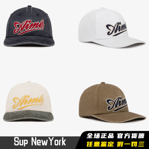 正品ALD毛毡刺绣logo可调节帽子