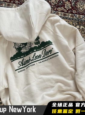 正品 Aime Leon Dore Unisphere Hoodie 经典皇后区地标logo 帽衫
