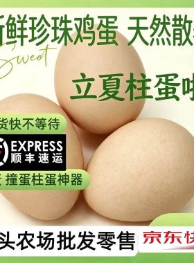 珍珠蛋立夏柱蛋撞蛋比赛必选蛋王鲜鸡蛋纯正珍珠鸡蛋速发顺丰包邮