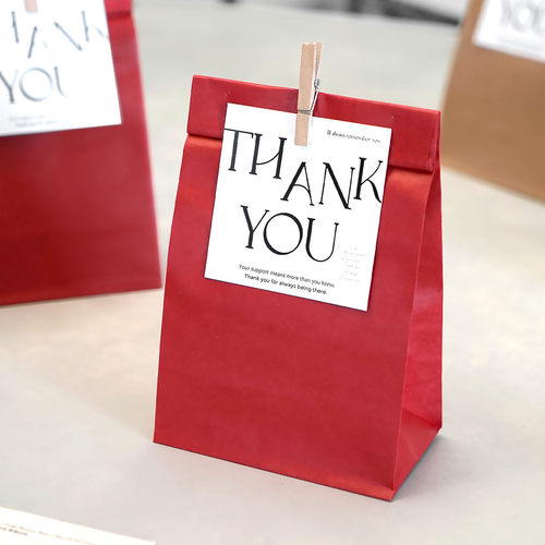 ins风纸质礼品手信包装袋