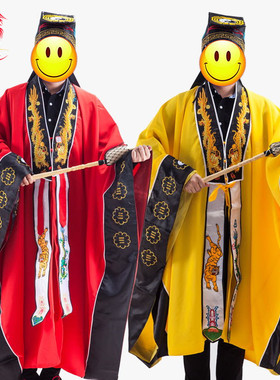 云飞服装刺绣双龙八卦衣D教法器