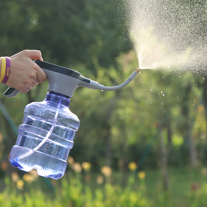 家用3L小型充电喷雾器 自动浇水壶 锂电池消毒手持电动喷壶浇花壶