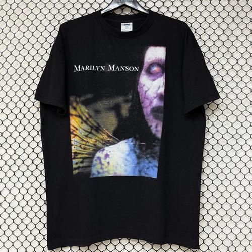 美式复古玛丽莲曼森高街短袖t恤