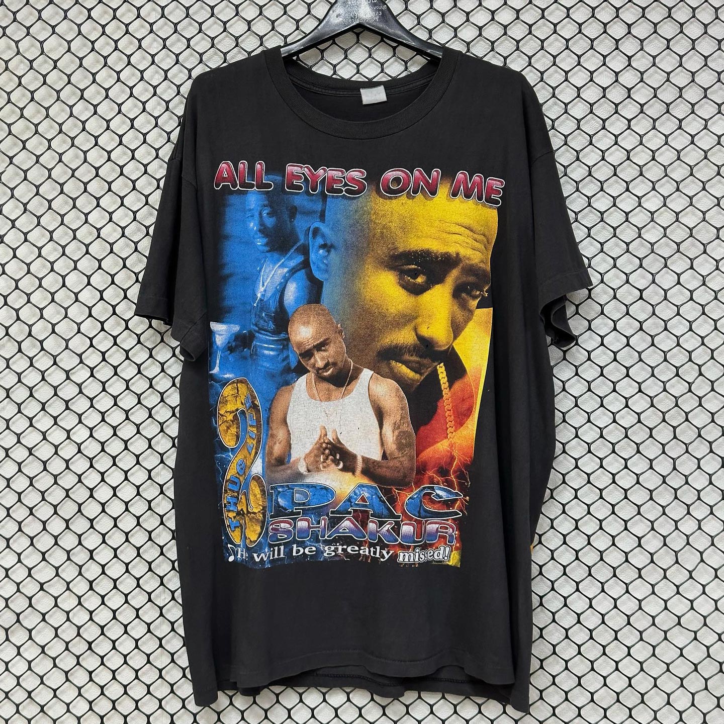 2Pac图派克美式复古高街潮牌T恤