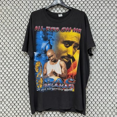 2Pac图派克美式复古高街潮牌T恤