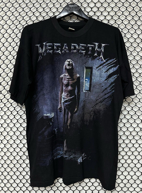 Megadeth麦格帝斯重金属乐队美式复古Archive高街痞帅潮牌短袖t恤