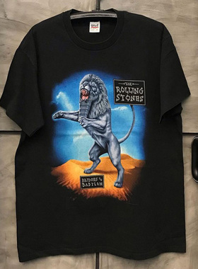 The Rolling Stones滚石乐队欧美复古摇滚短袖男女VTG高街潮牌t恤
