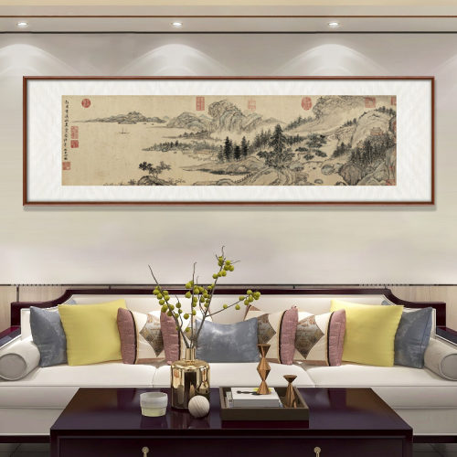 堂前燕山水画客厅挂画新中式国画