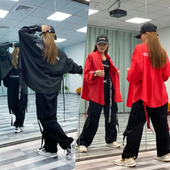 套装 跳舞广场舞网红富丽同款 宽松衬衫 秋季 裤 新款 工装 女 曳步舞服装