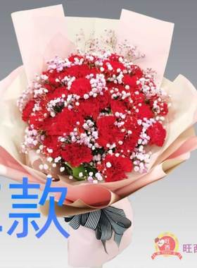生日贺寿康乃馨安徽马鞍山花店送花雨山区当涂县金家庄区鲜花快递