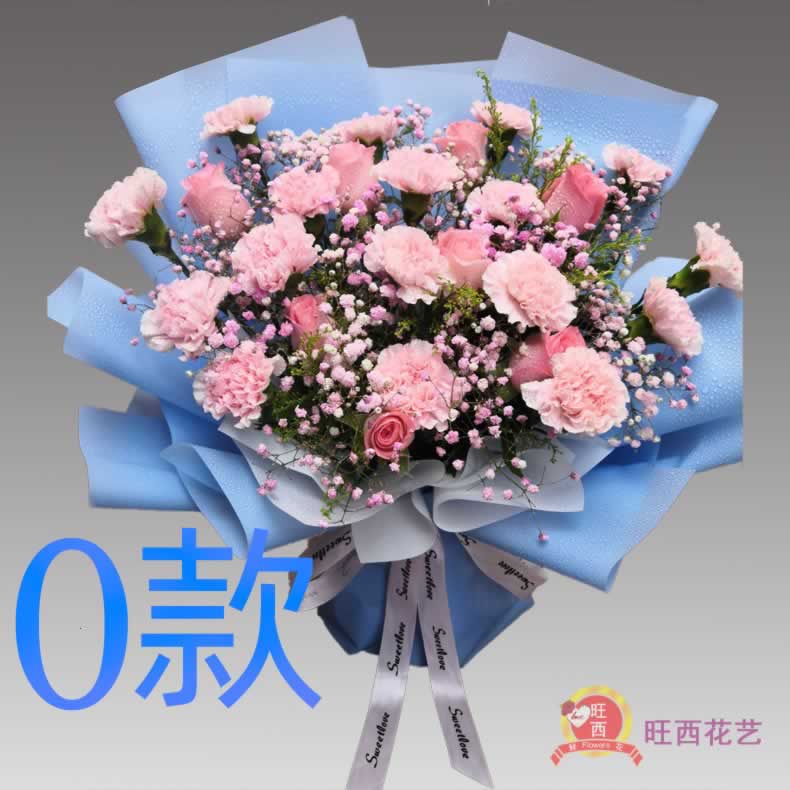 生日纪念康乃馨广西河池花店送花宜州市罗城县环江县同城鲜花速递