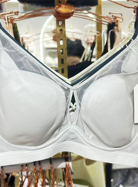 枫之欣5293法式性感红色内衣女薄大胸显小软钢圈防垂本命年文胸罩