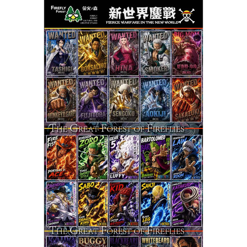 萤火之森工作室海贼王ONE PIECE新世界鏖戰图鉴限定A6 大卡