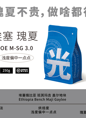 光宗豆号 MSG埃塞班其玛吉日晒瑰夏SOE意式咖啡豆 兼顾手冲combo