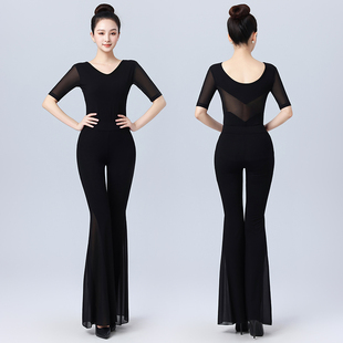 形体服2025新款形体训练服套装女成人舞蹈练功服高端导师喇叭裤