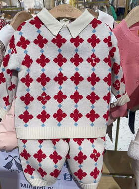 moimoln韩国小云朵25年春专柜新款针织打底套装毛衣两件套STB61P