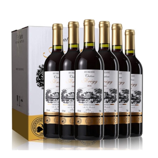 法国原酒进口红酒 13.5度 弗丽嘉金爵干红葡萄酒 赤霞珠750ml*6瓶