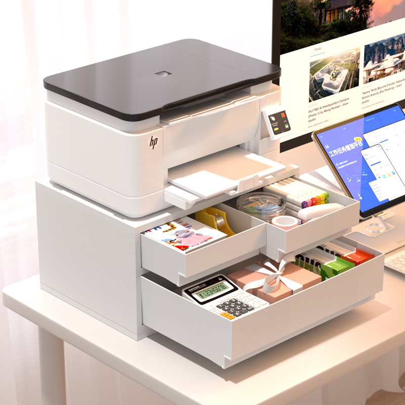 桌面打印机置物架多层式文件