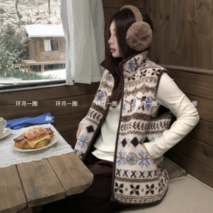 【必入马甲米粒绒】加厚韩版立领拉链背心叠穿神器睡女洋气马甲冬