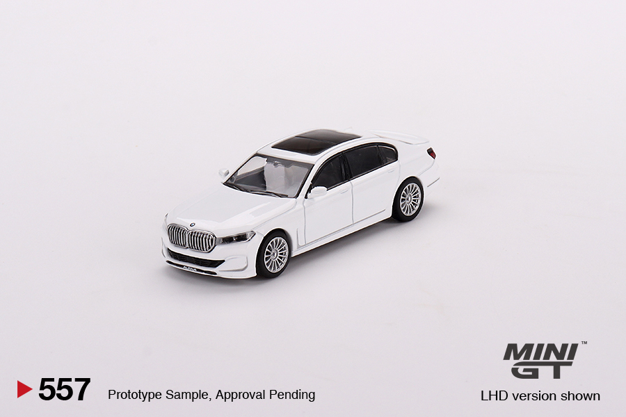 MINIGT 1/64 557宝马Alpina B7 xDrive Alpine 白色合金静态模型