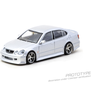 TW 1:64 VERTEX 丰田Toyota Aristo JZS161 Silver合金静态模型