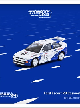 TW 1:64 福特Ford Escort RS Cosworth 合金静态模型