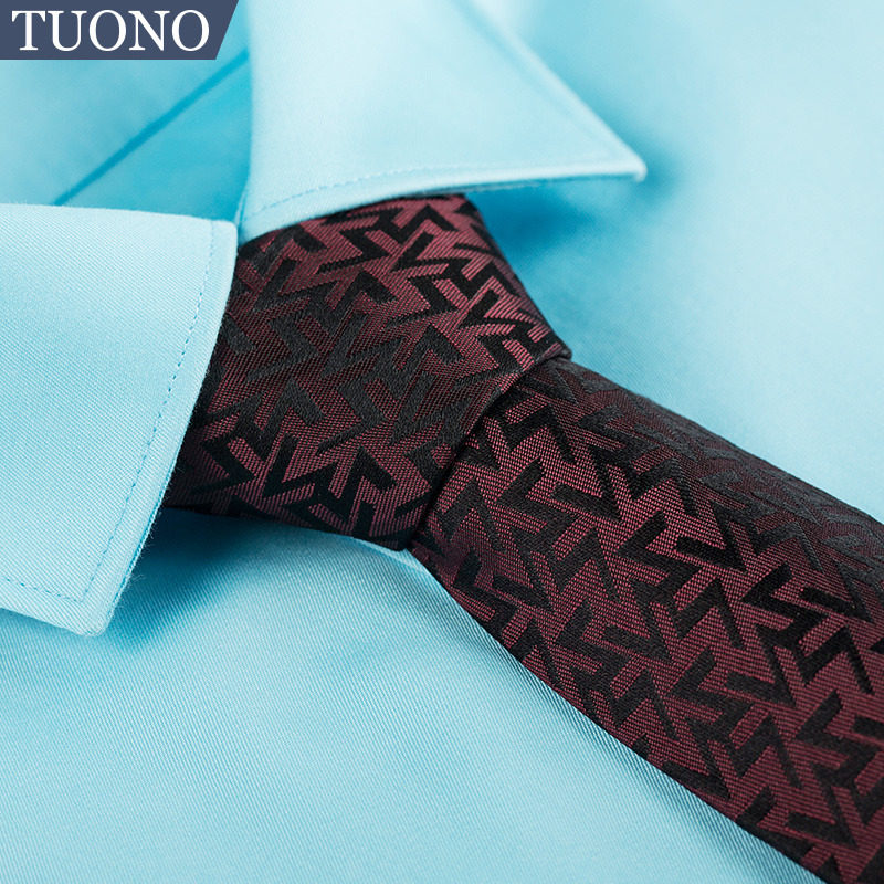 2019秋新款TUONO托诺桑蚕丝真丝男士领带男商务新郎会议主持配饰
