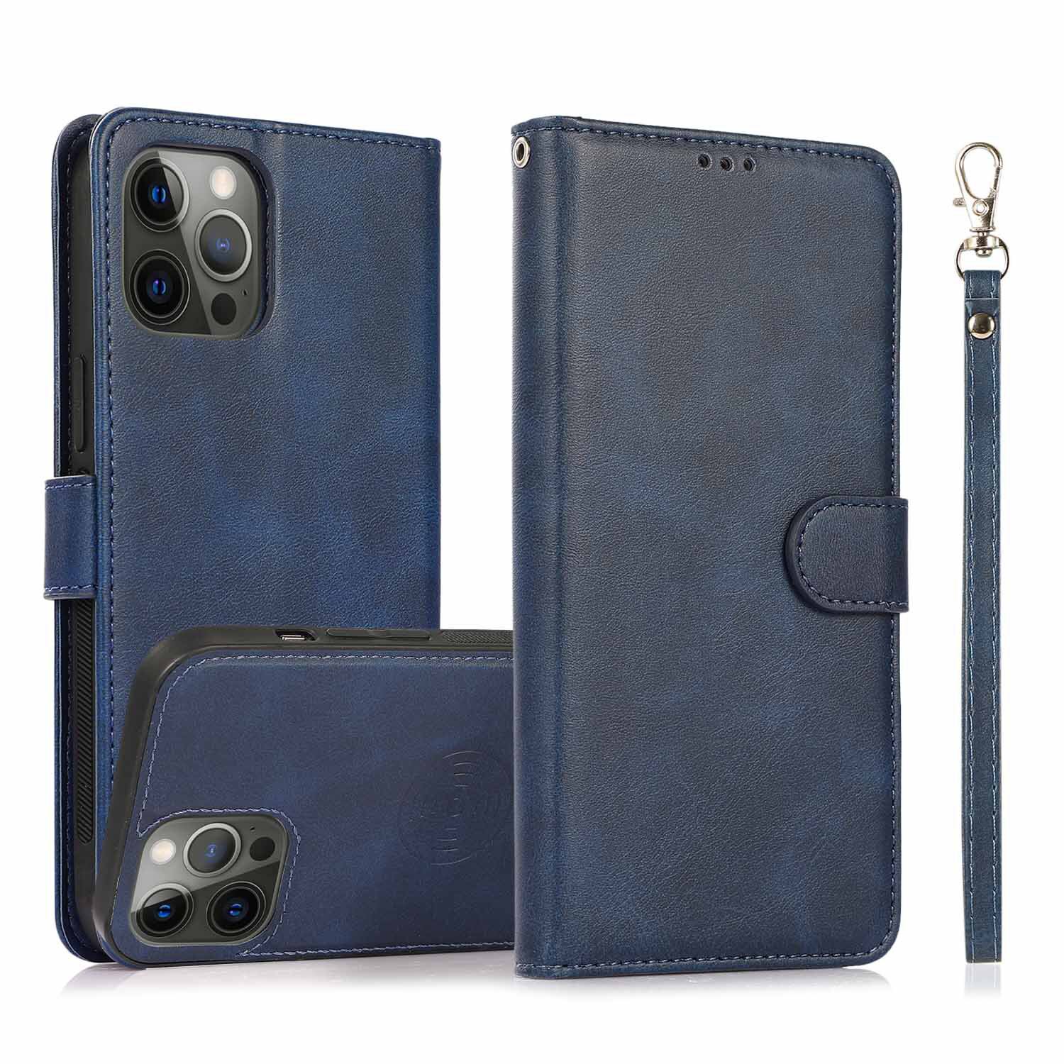 适用13pro小牛手绳皮套苹果