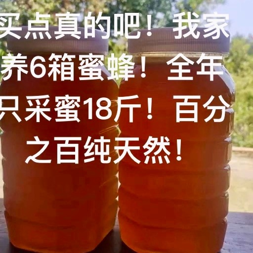 农家大山自产蜂蜜糖2025年采蜜天然蜂蜜共18斤蜂蜜油菜花蜜健康蜜