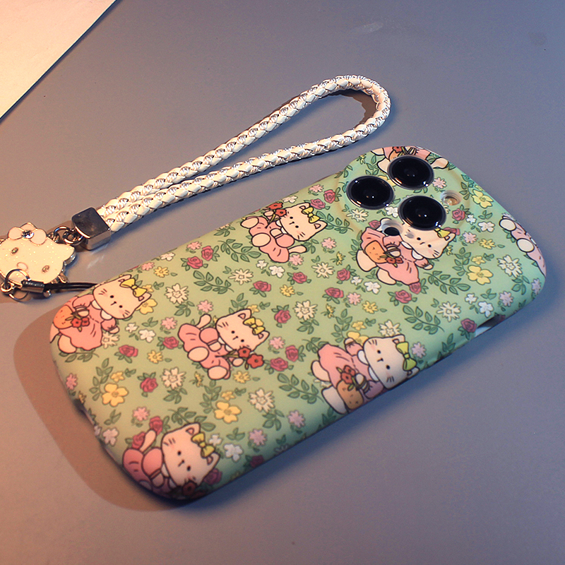 kt猫咪适用于苹果椭圆卡通手机壳