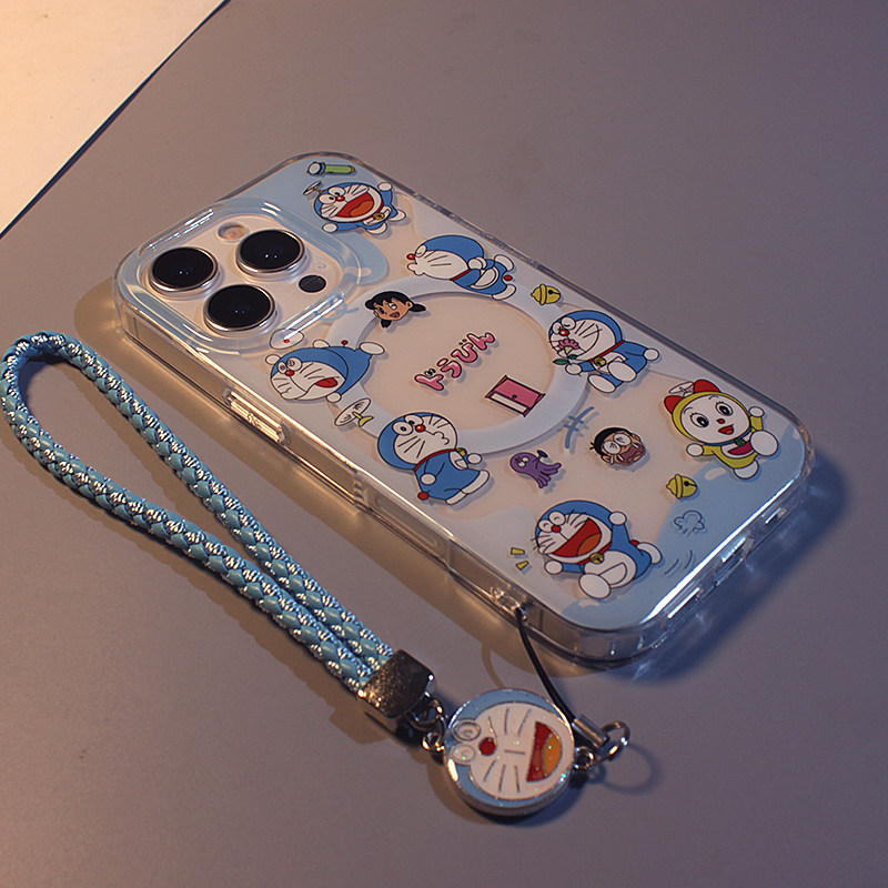 围观表情哆啦A梦适用于iPhone17手机壳苹果16promax