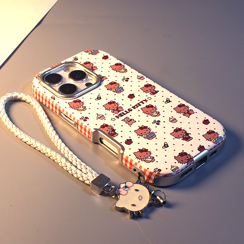 卡通满屏波点kt适用于苹果手机壳