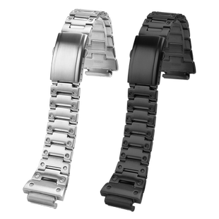 力热适配卡西欧DW-H5600系列小方块改装金表壳表带实心精钢手表带