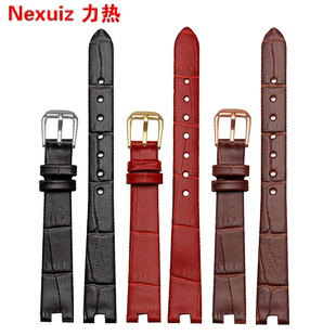 女士凹口表带 适配格玛仕MX2088 MX2113真皮手表带凹型12mm柔软