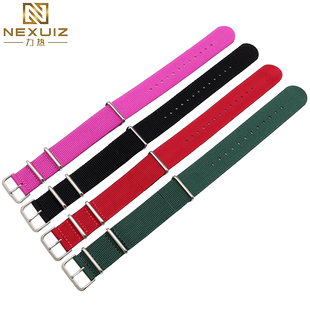 适配布里斯顿小沛纳海尼龙表带抖音小红书周冬雨同款Briston表带