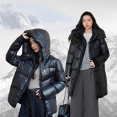 高奢黑金羽绒服男女连帽 冬季 户外3.0珍珠黑保暖加厚抗寒免洗外套