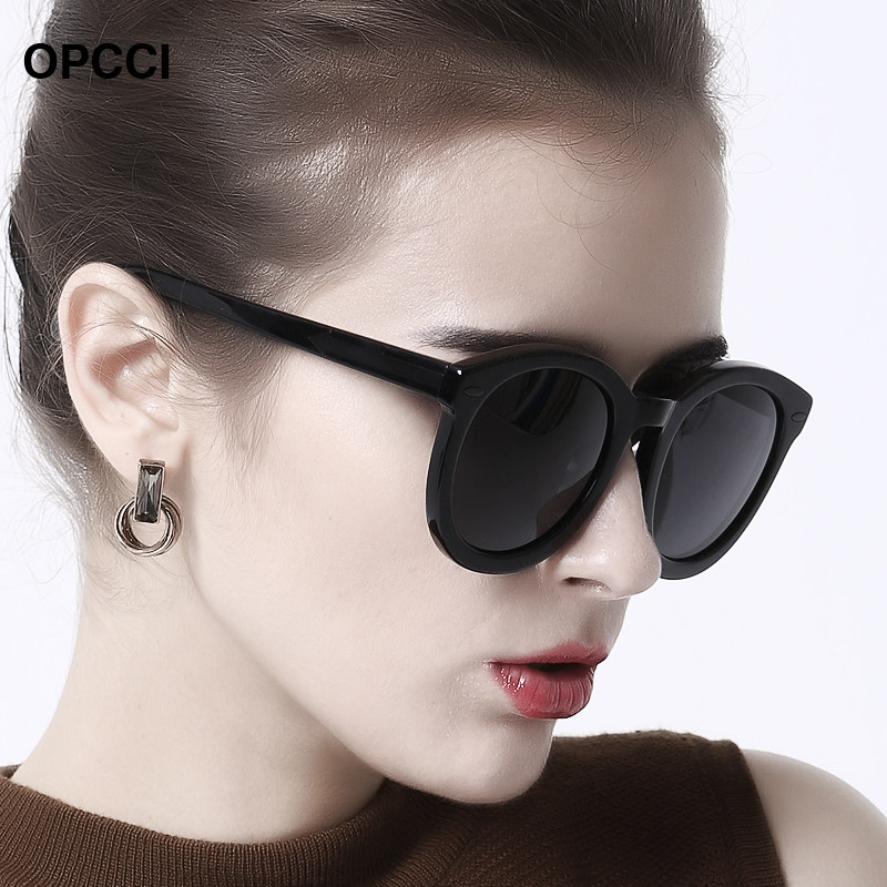 2025复古黑超墨镜女潮网红明星款防紫外线有度数近视偏光镜太阳镜