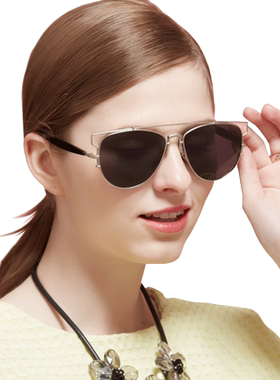 墨镜新款炫彩复古风圆形太阳眼镜