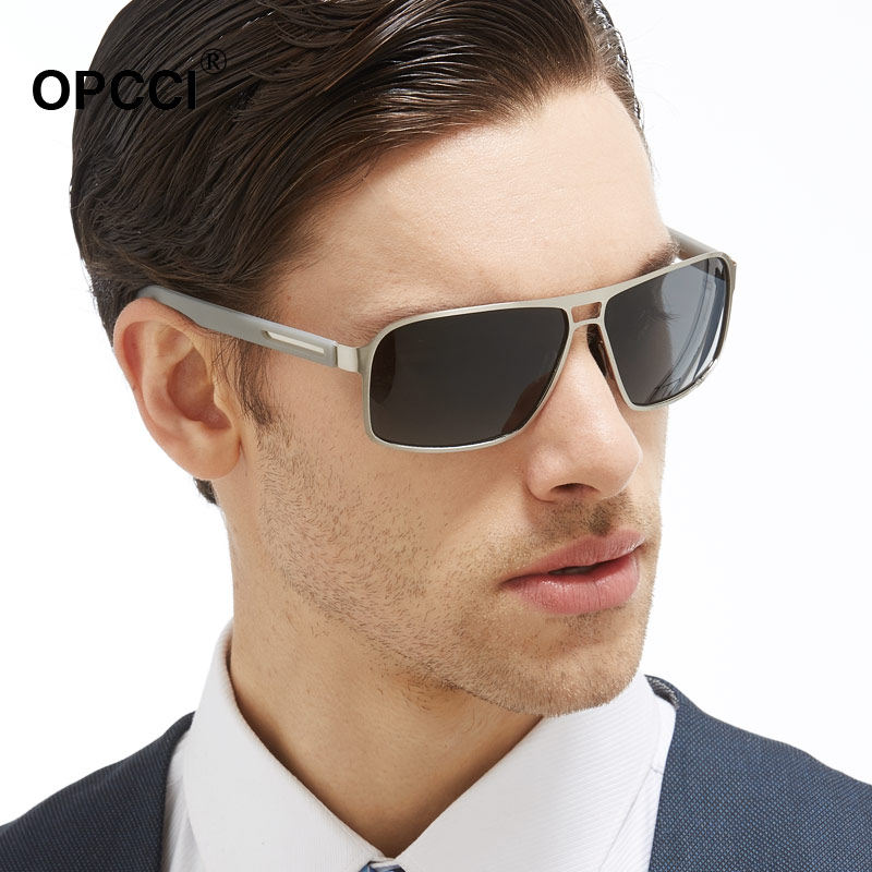 运动休闲男士炫彩方框偏光太阳眼镜墨镜时尚潮人复古开车驾驶镜