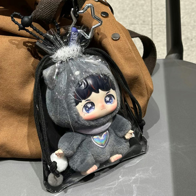 反深代词盲盒搪胶外出保护套周深泡泡玛特联名款面罩保护壳防尘罩