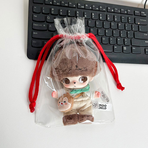 DIMOO迪士尼搪胶娃包拉布布一二三代玩偶公仔外出包防尘收纳痛包