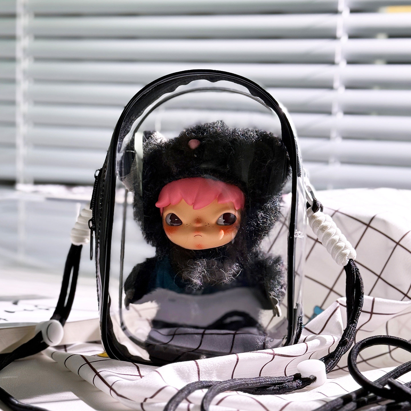 小野公路日志系列外出保护套泡泡玛特HIRONO城市浮尘透明遛娃包,模玩/动漫/周边/娃圈三坑/桌游,娃包,淘宝优惠券,粉丝福利购,淘宝优惠卷