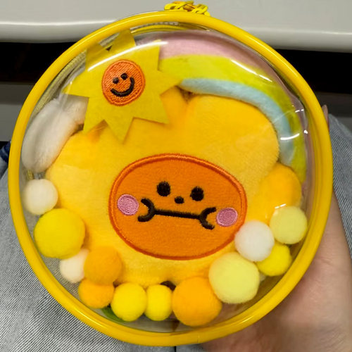 孙孙gmm娃娃外出痛包盲盒挂件袋毛绒玩偶公仔应援透明展示遛娃包