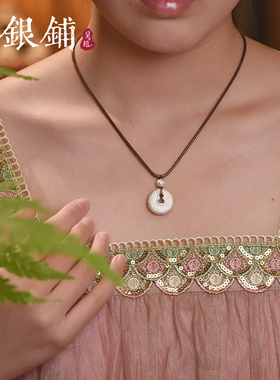 S925银清葫吊坠国潮纯银吊坠项链