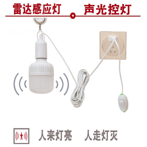 智能人体感应灯带线插头