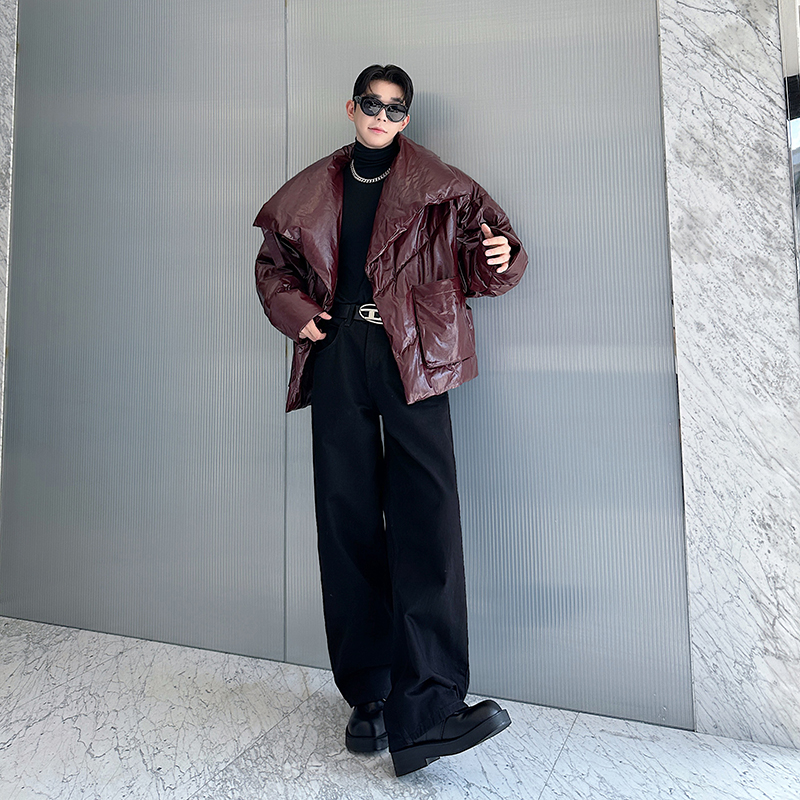 小众设计师大翻领阔版连袖羽绒服3676P275，男装羽绒服，电商C212